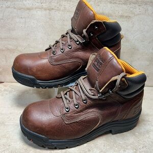 Timberland PRO Womens TiTAN 6" Alloy Safety Toe Work Boots Brown 26388 Size 9.5W